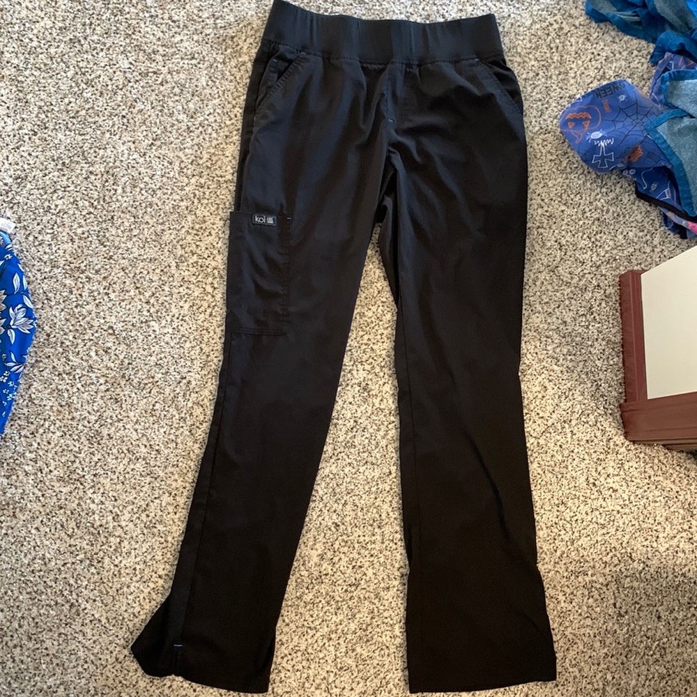 Koi Black scrub pants